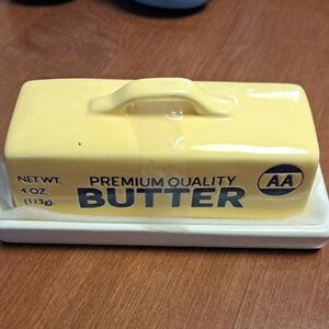 Premium Quality Yellow Butter Dish with Lid